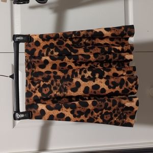 Zara Trafaluc leopard print skirt